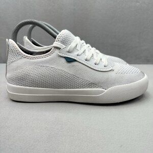 Vessi Weekend Sneaker Womens Size 7 Shoes White Waterproof Knit Lace-Up Casual